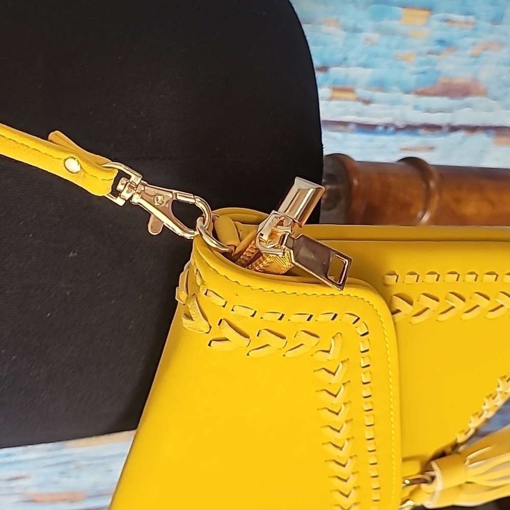 Boho Yellow Crossbody Purse - Picture 10 of 14